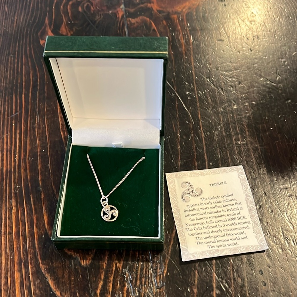 Triskele necklace.